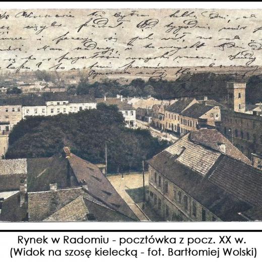 Fot  3. Rynek Radomia na przełomie XIX i XX w