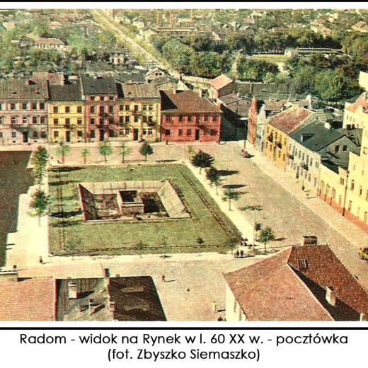 Fot  5. Rynek Radomia w latach 50 - 60 XX w.